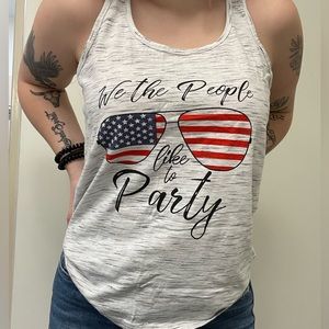 Patriotic tank top size L
